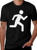 Black Running Man Graphic Tee product image 1