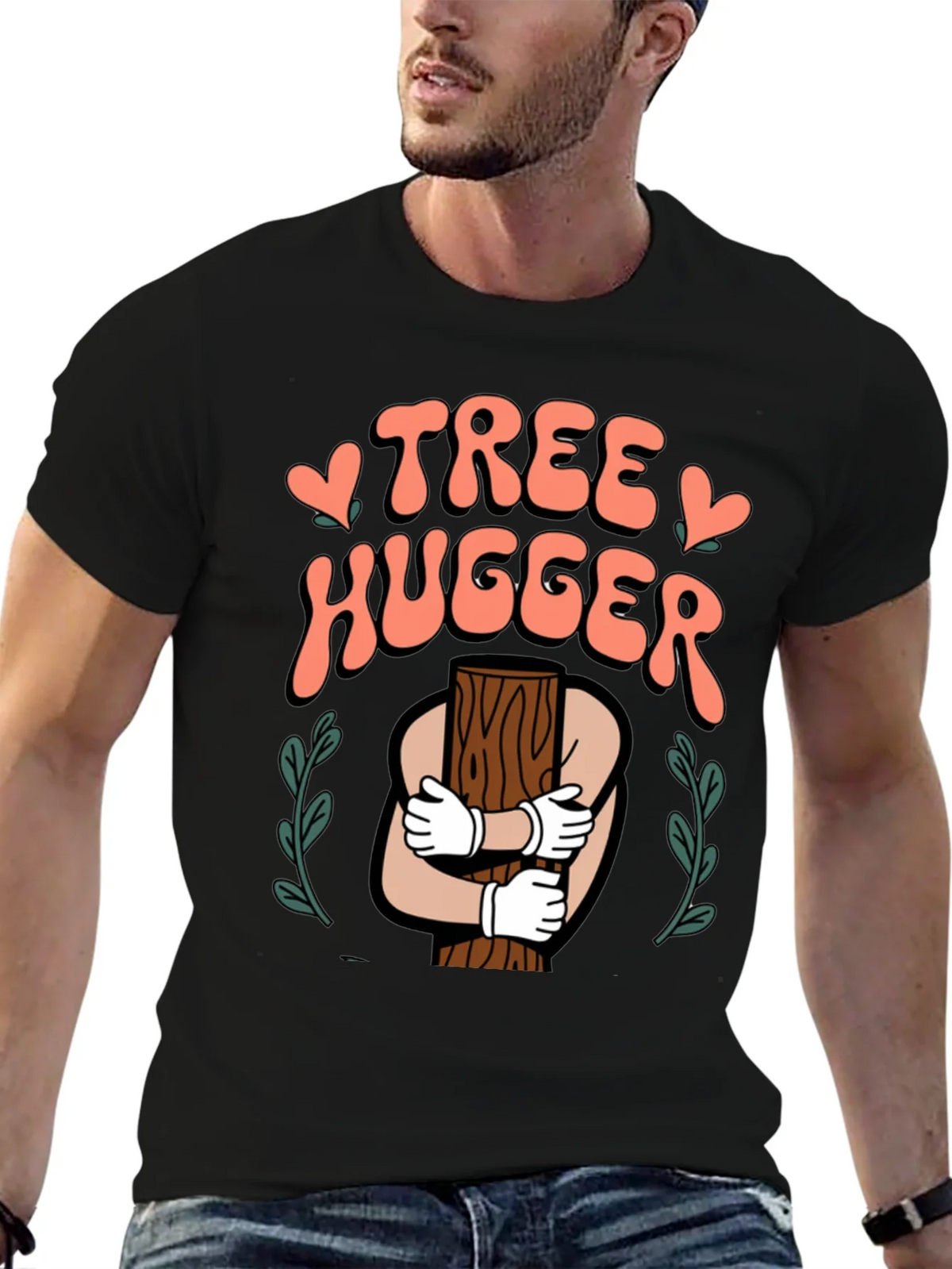 Tree Hugger Graphic T-Shirt - Nature Lover Tee product image 6