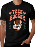 Tree Hugger Graphic T-Shirt - Nature Lover Tee product image 1