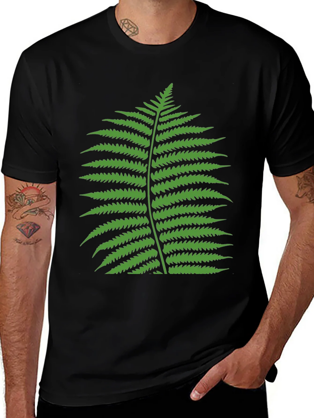 Fern Graphic T-Shirt - Classic Black Tee product image 1
