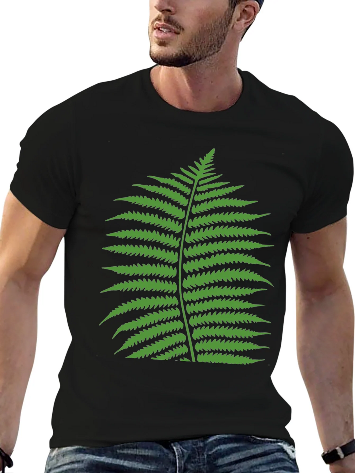 Fern Graphic T-Shirt - Classic Black Tee product image 6