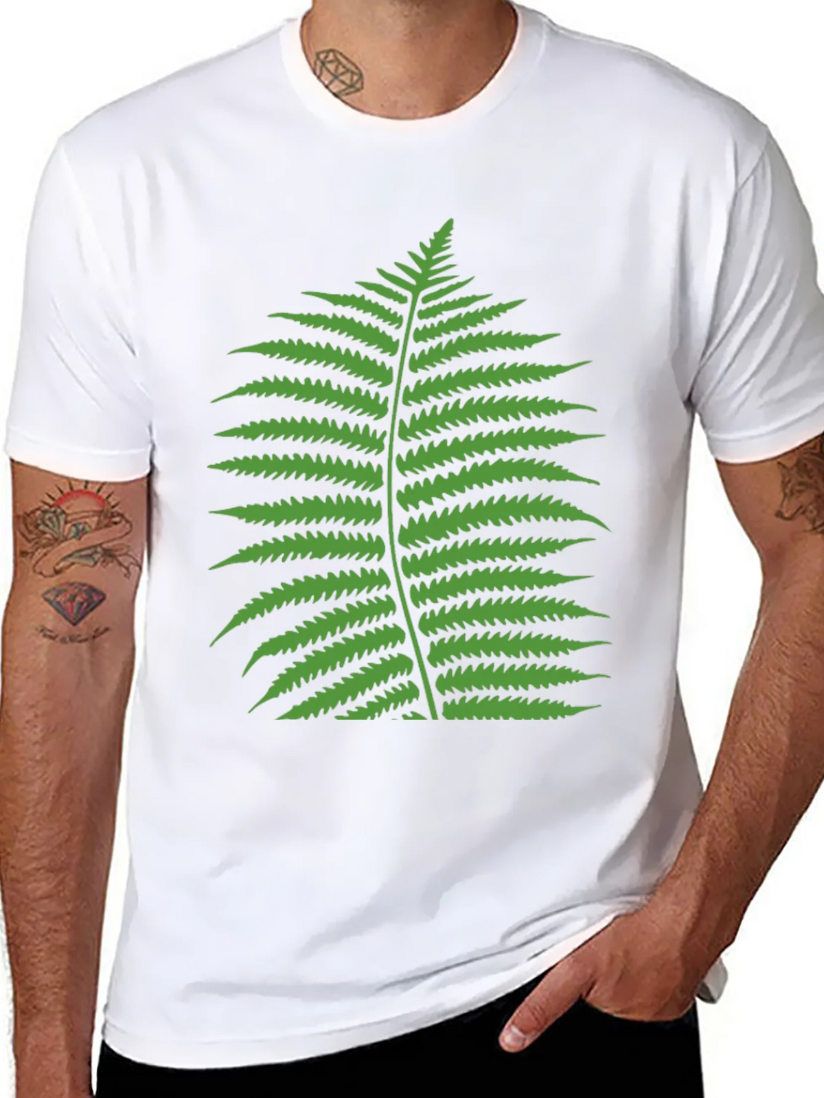 Fern Graphic T-Shirt - Classic Black Tee product image 7
