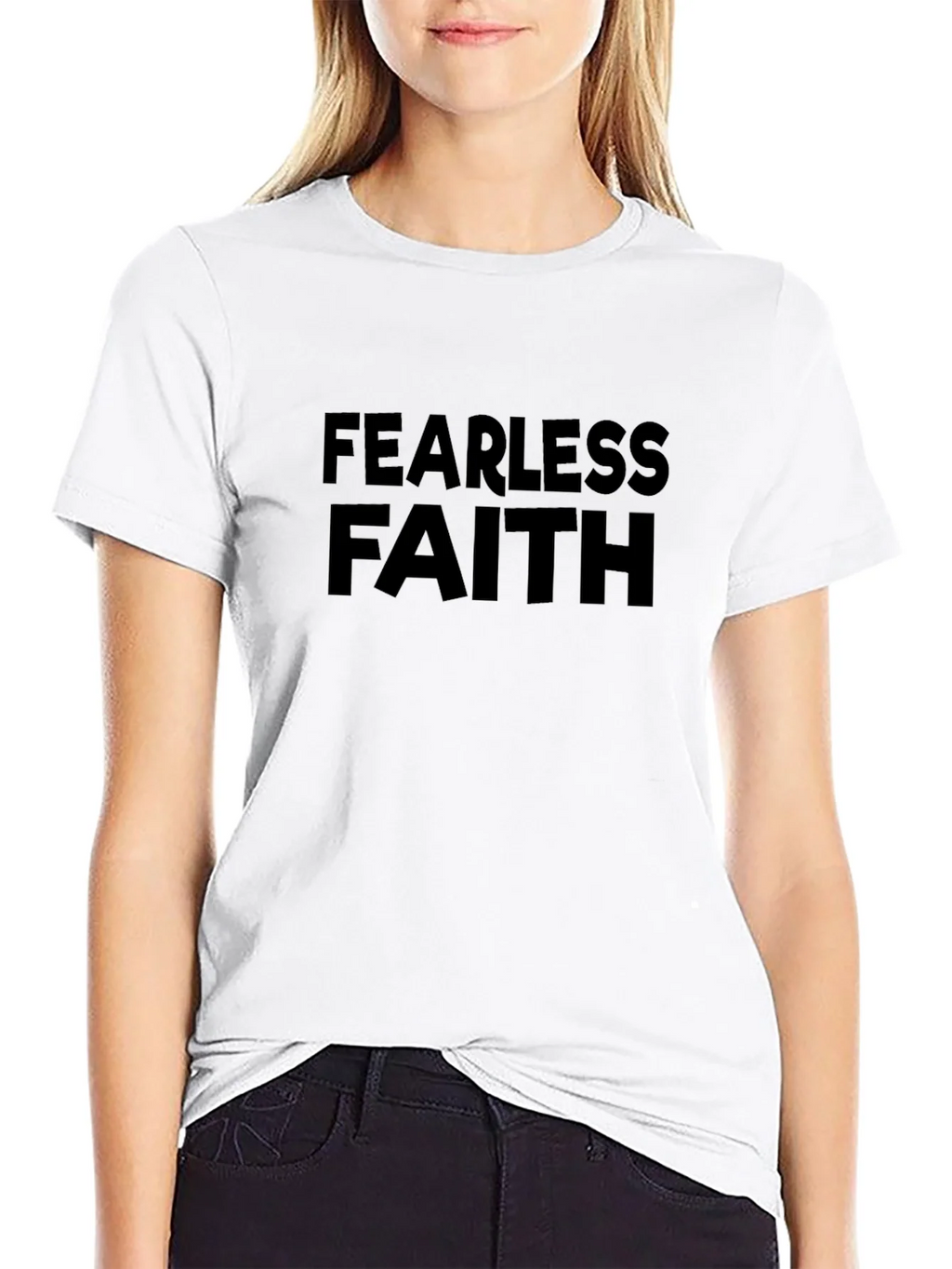 Fearless Faith Black Graphic T-Shirt product image 8