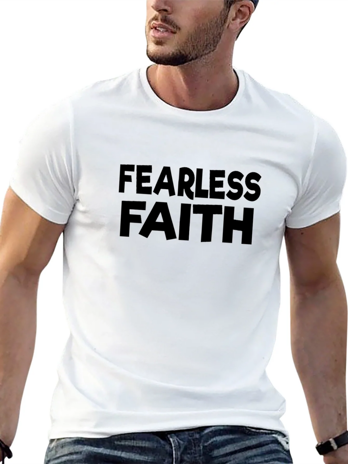 Fearless Faith Black Graphic T-Shirt product image 12