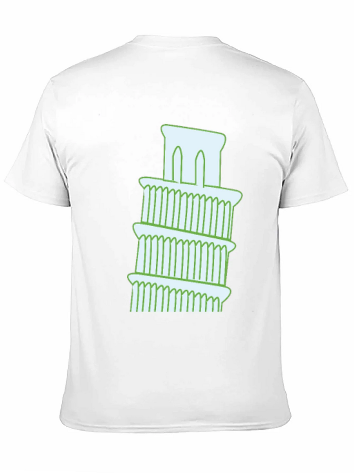 Leaning Tower Graphic Tee - Black Cotton T-Shirt product image 10