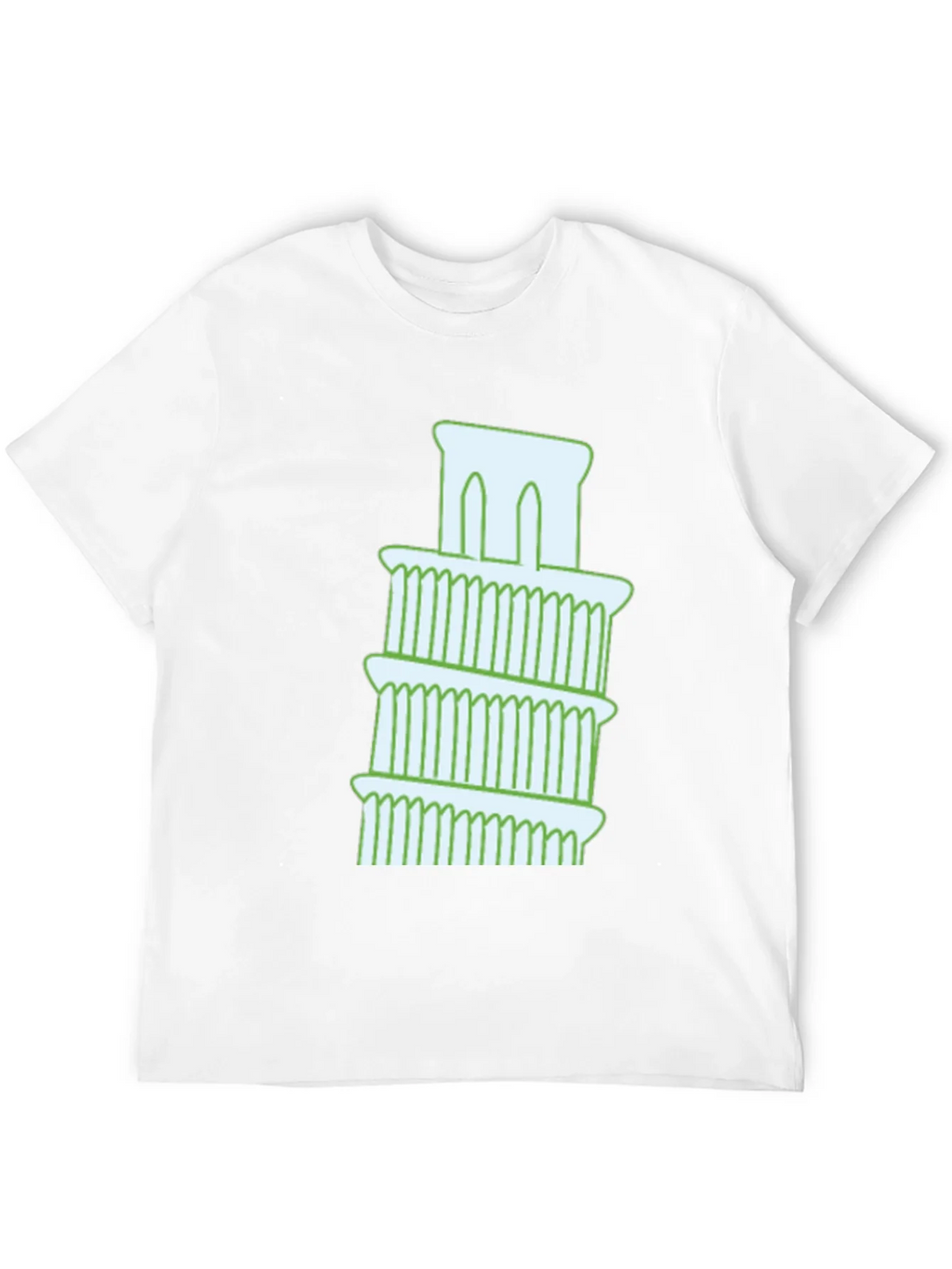 Leaning Tower Graphic Tee - Black Cotton T-Shirt product image 11