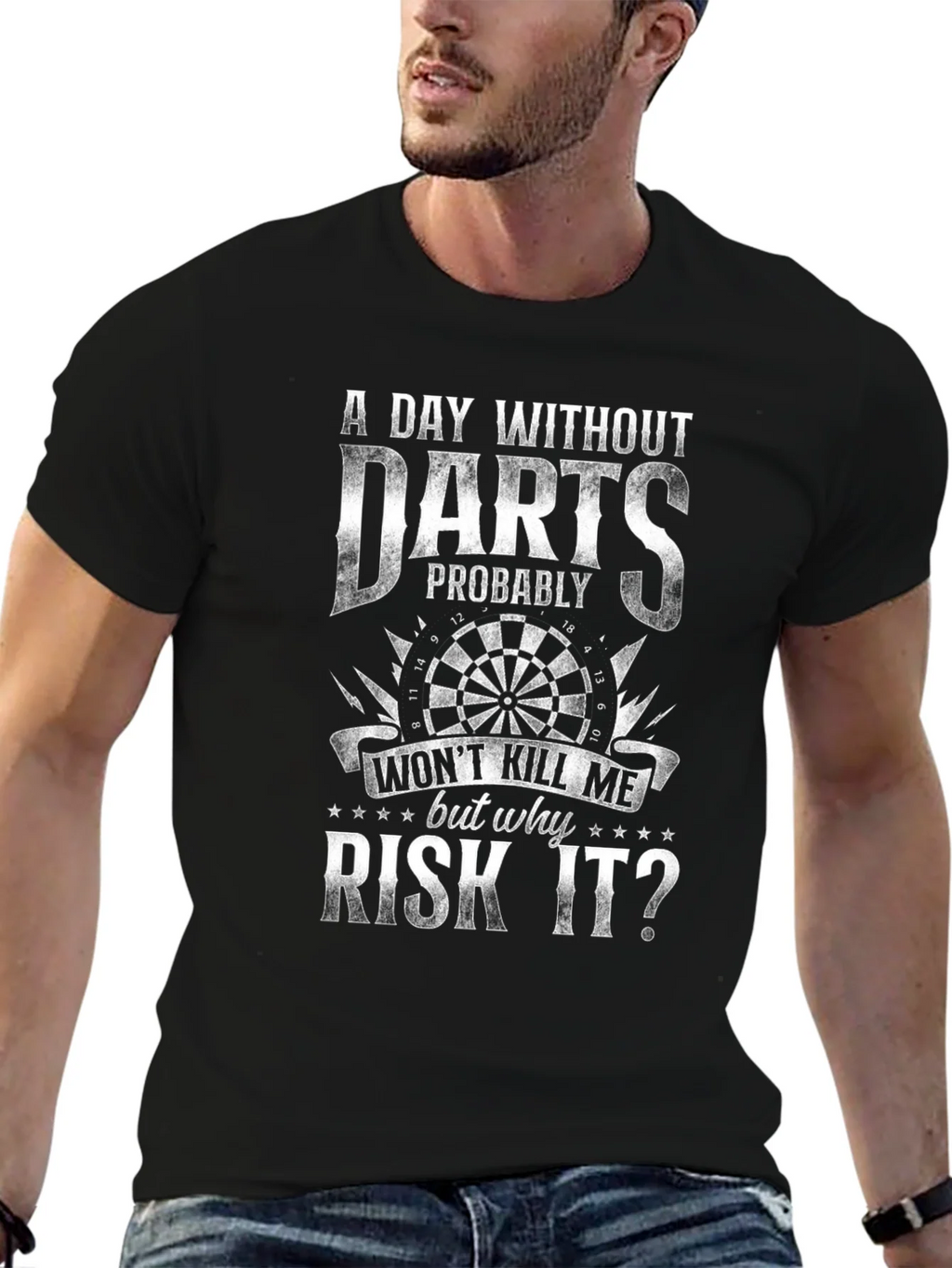 Darts T-Shirt - A Day Without Why Risk It? product image 6