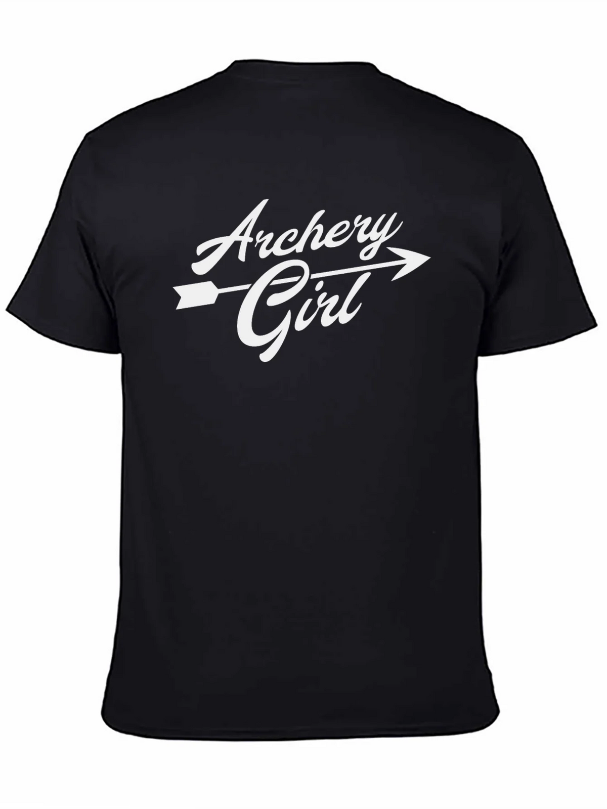 Archery Girl T-Shirt - Black Casual Graphic Tee product image 4