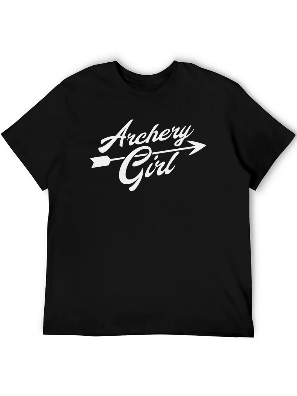 Archery Girl T-Shirt - Black Casual Graphic Tee product image 5