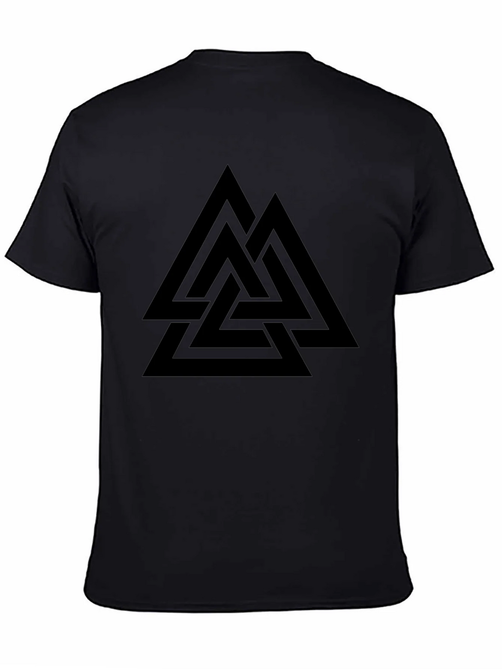 Valknut Black T-Shirt - Norse Viking Symbol product image 4