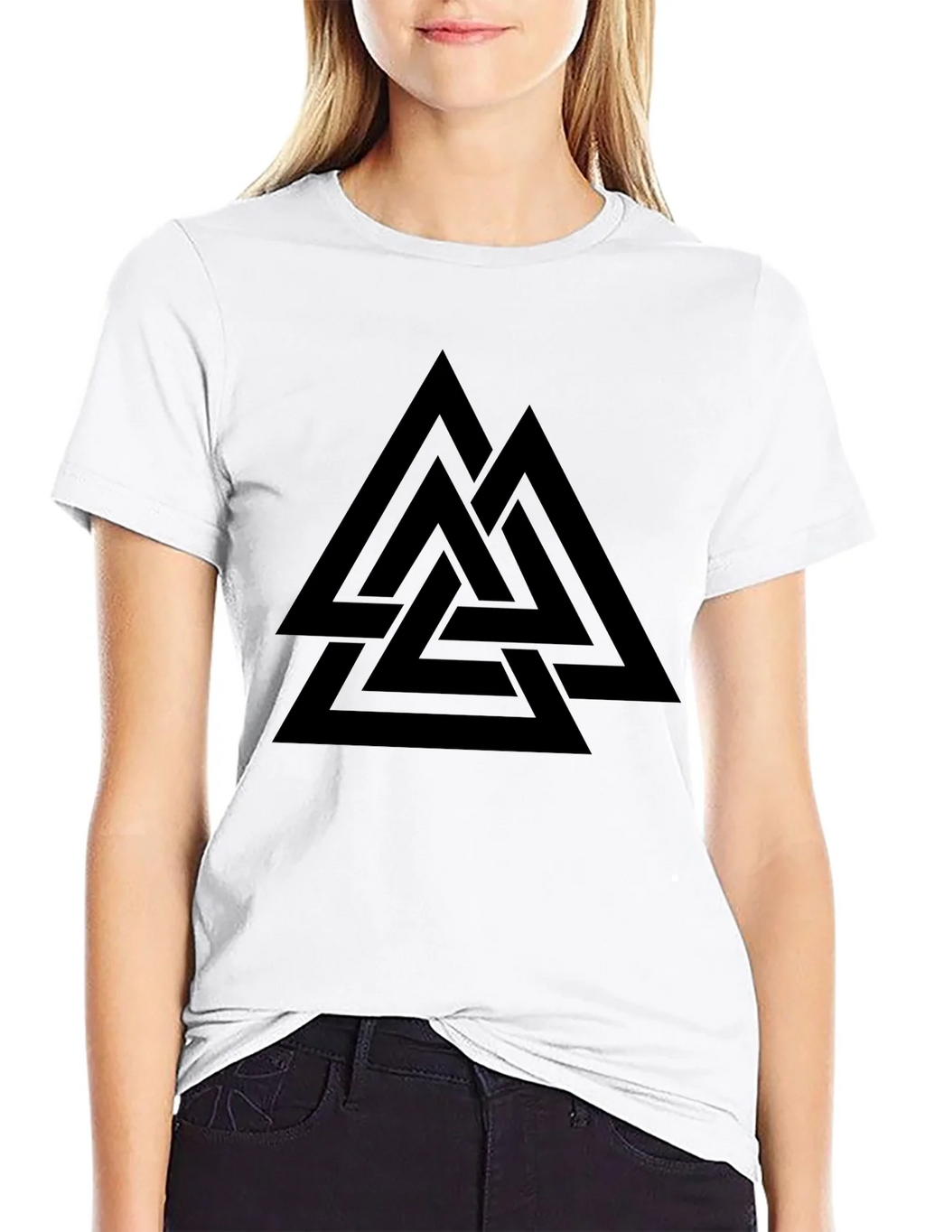 Valknut Black T-Shirt - Norse Viking Symbol product image 8