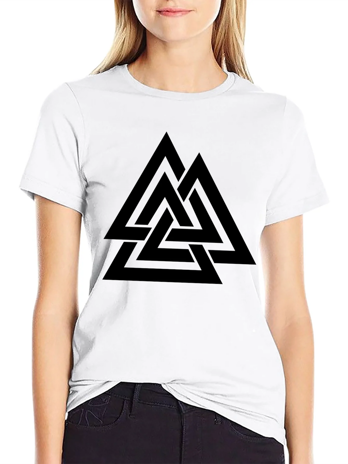 Valknut Black T-Shirt - Norse Viking Symbol product image 8