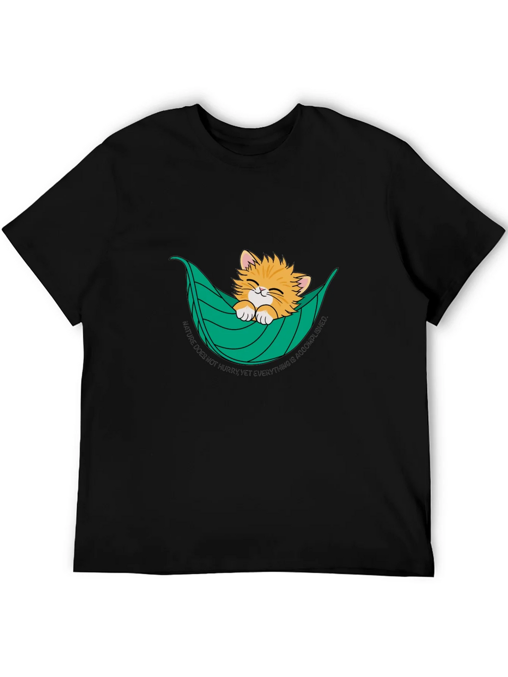 Cat in Hammock T-Shirt - Nature Does Not Hurry Tee product image 5