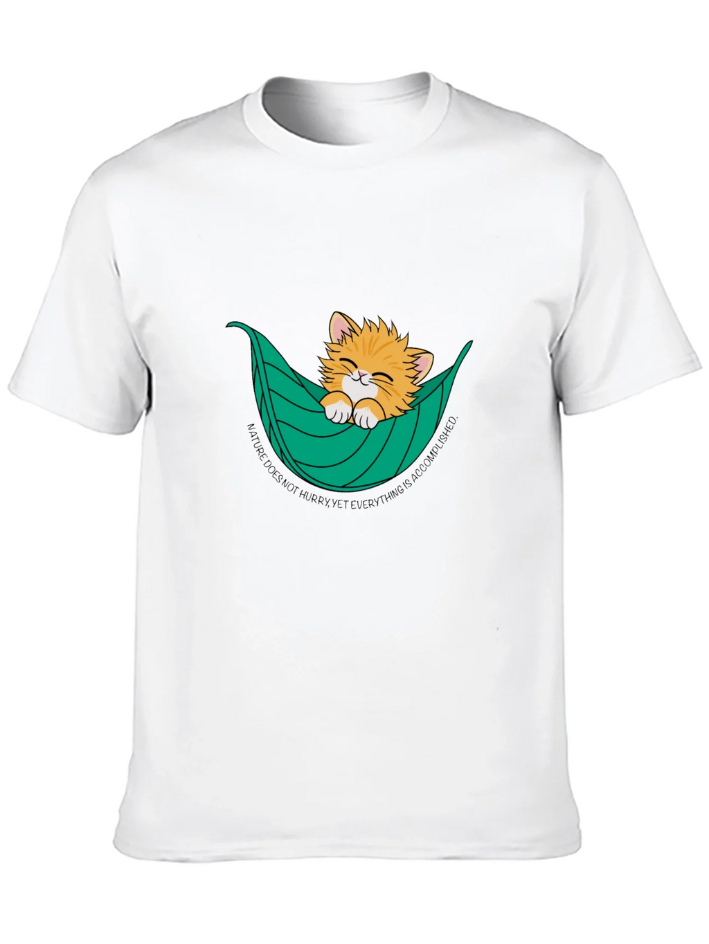 Cat in Hammock T-Shirt - Nature Does Not Hurry Tee product image 9