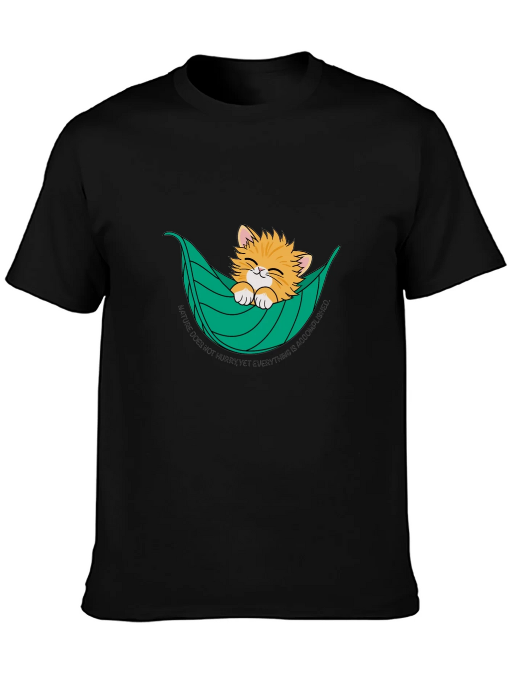 Cat in Hammock T-Shirt - Nature Does Not Hurry Tee product image 3