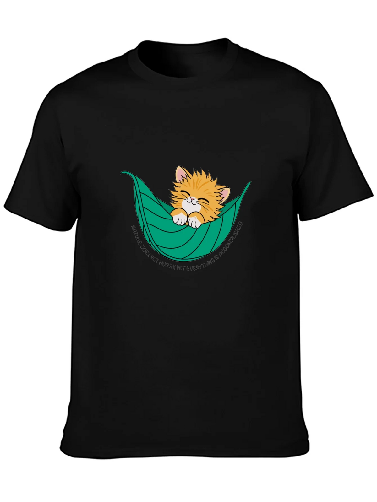 Cat in Hammock T-Shirt - Nature Does Not Hurry Tee product image 3
