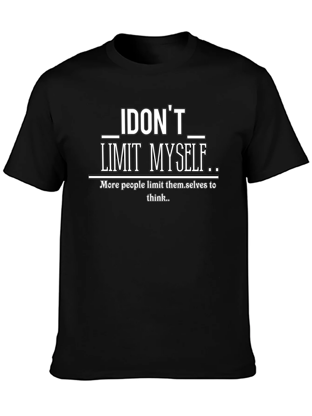 I Dont Limit Myself Graphic Print T-Shirt product image 3