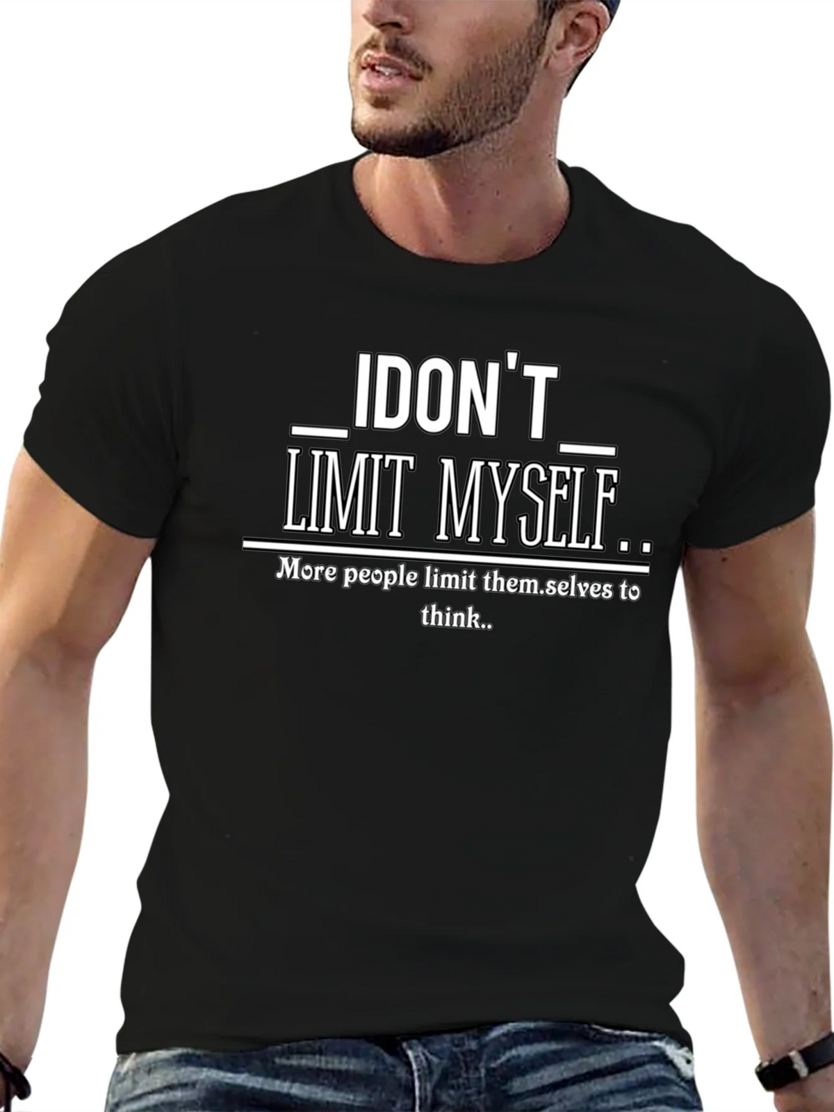 I Dont Limit Myself Graphic Print T-Shirt product image 6