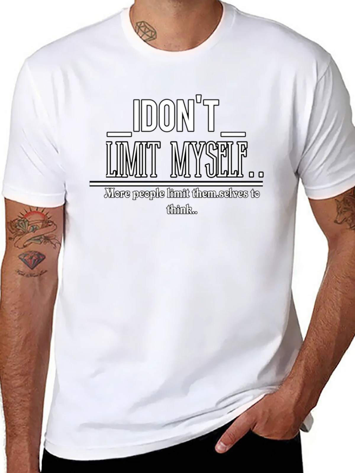 I Dont Limit Myself Graphic Print T-Shirt product image 7