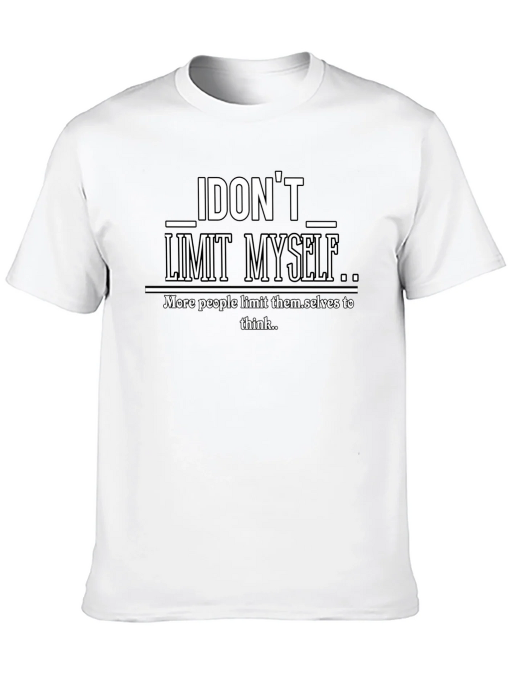 I Dont Limit Myself Graphic Print T-Shirt product image 9