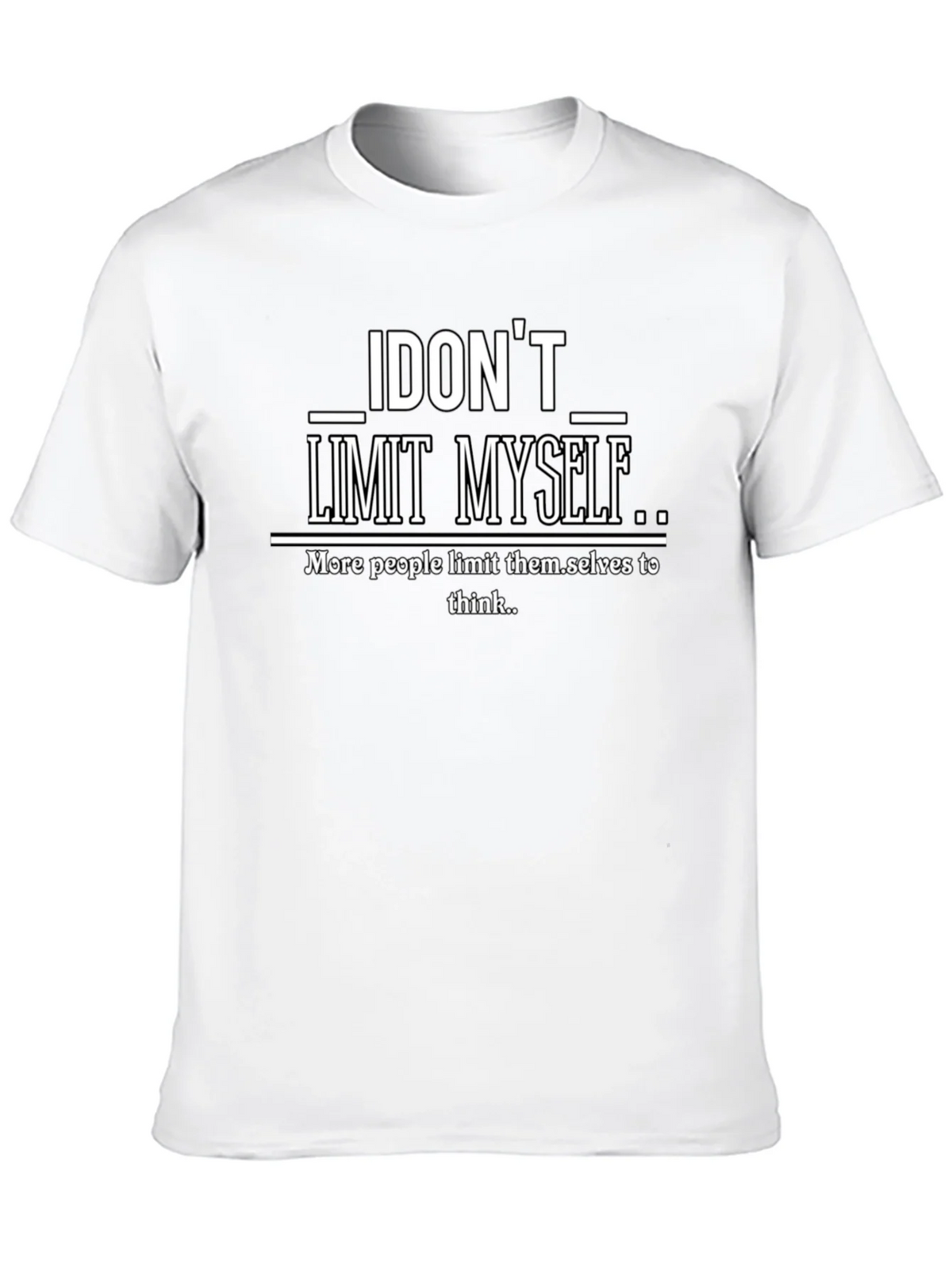I Dont Limit Myself Graphic Print T-Shirt product image 9