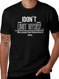 I Dont Limit Myself Graphic Print T-Shirt product image 1