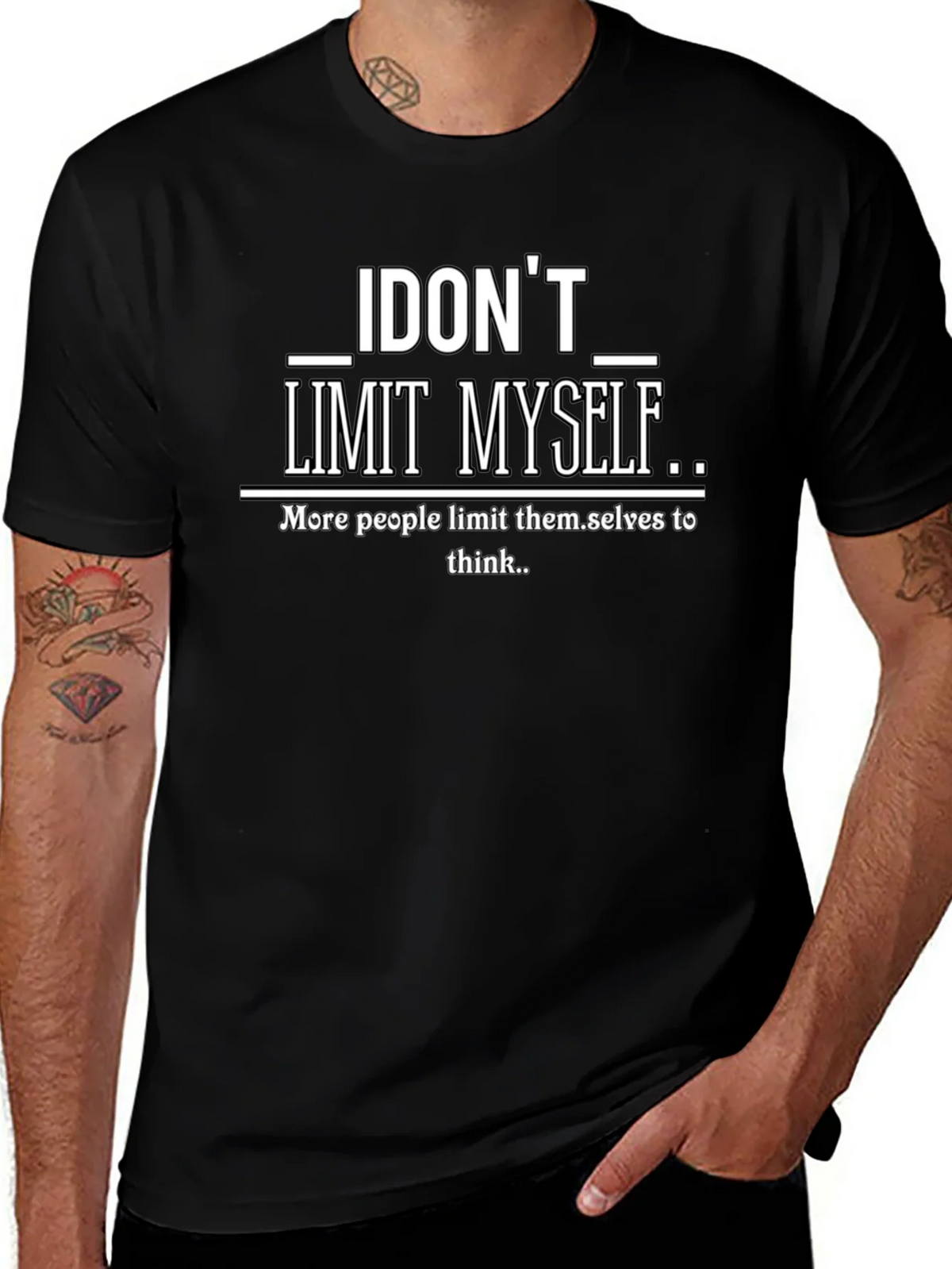 I Dont Limit Myself Graphic Print T-Shirt product image 1