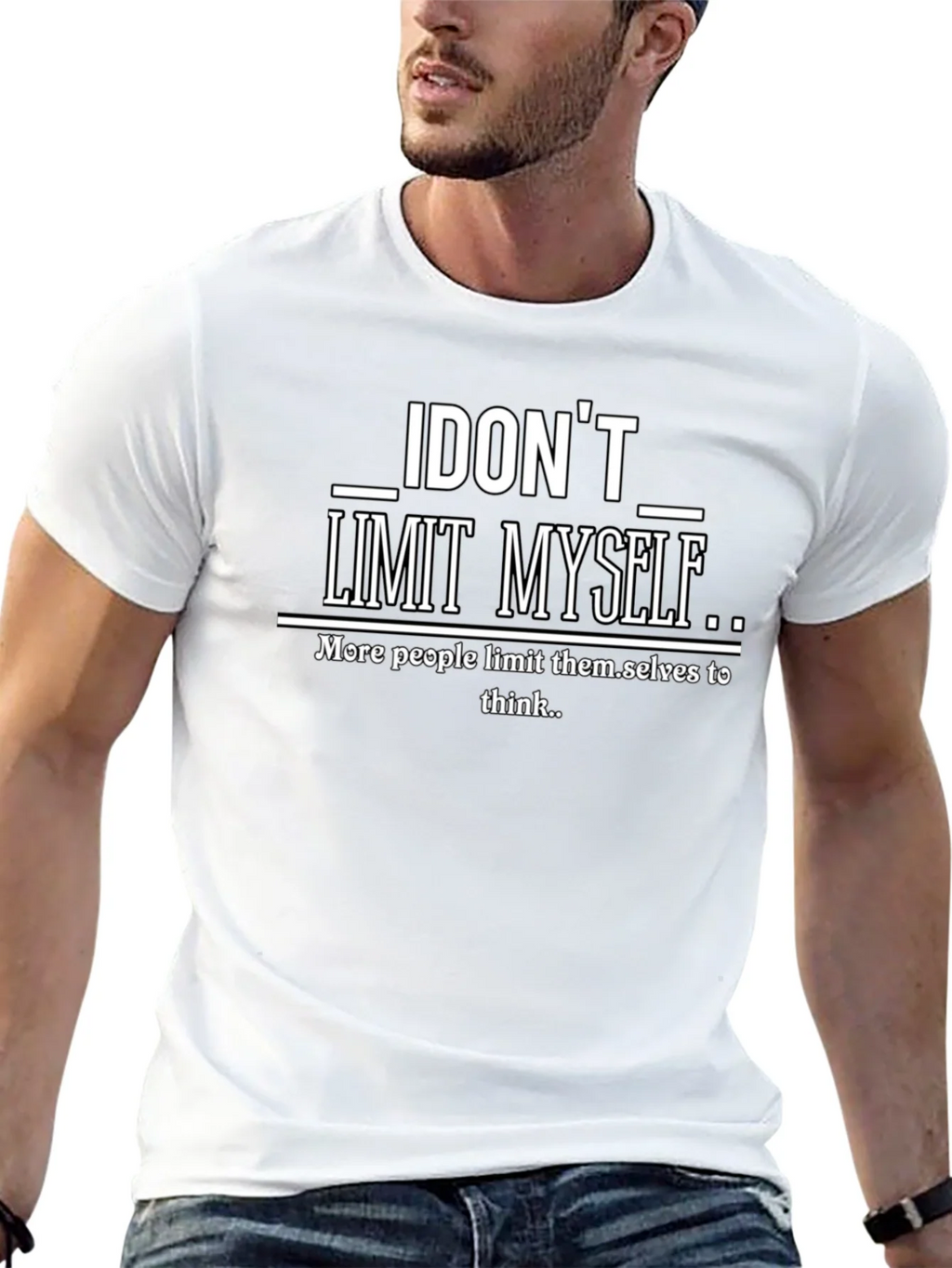 I Dont Limit Myself Graphic Print T-Shirt product image 12