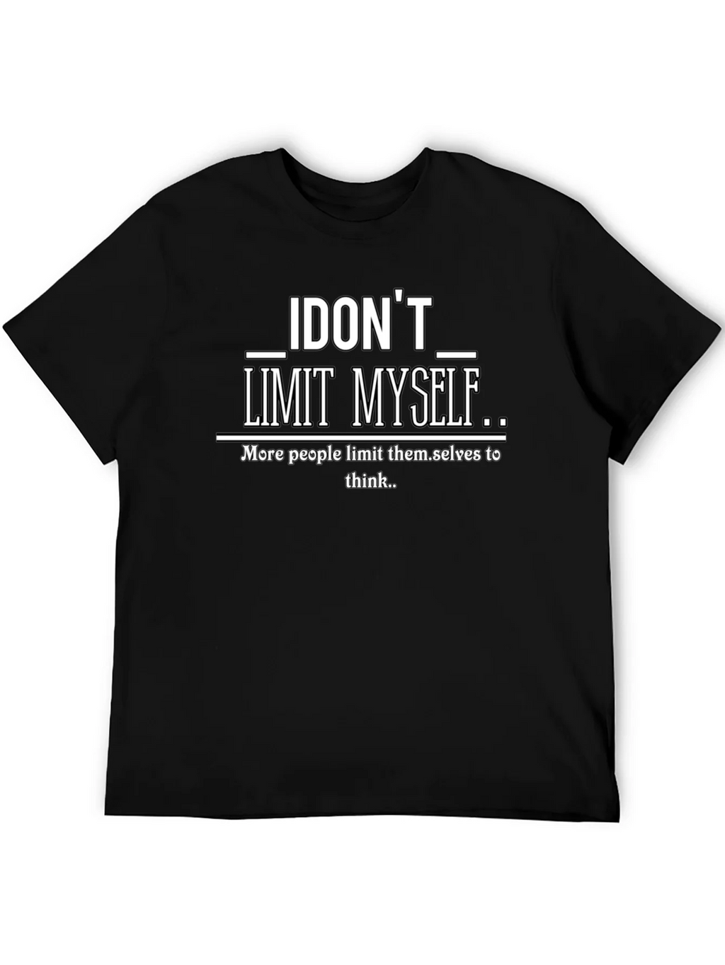 I Dont Limit Myself Graphic Print T-Shirt product image 5
