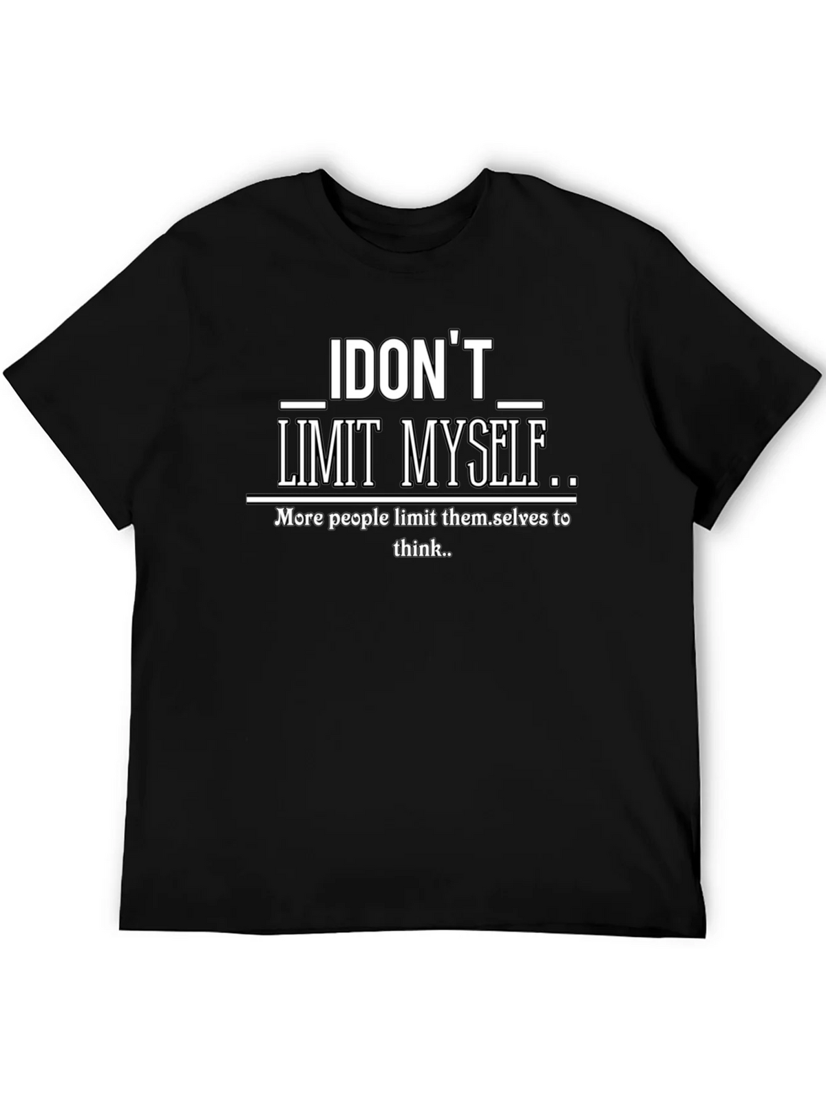 I Dont Limit Myself Graphic Print T-Shirt product image 5