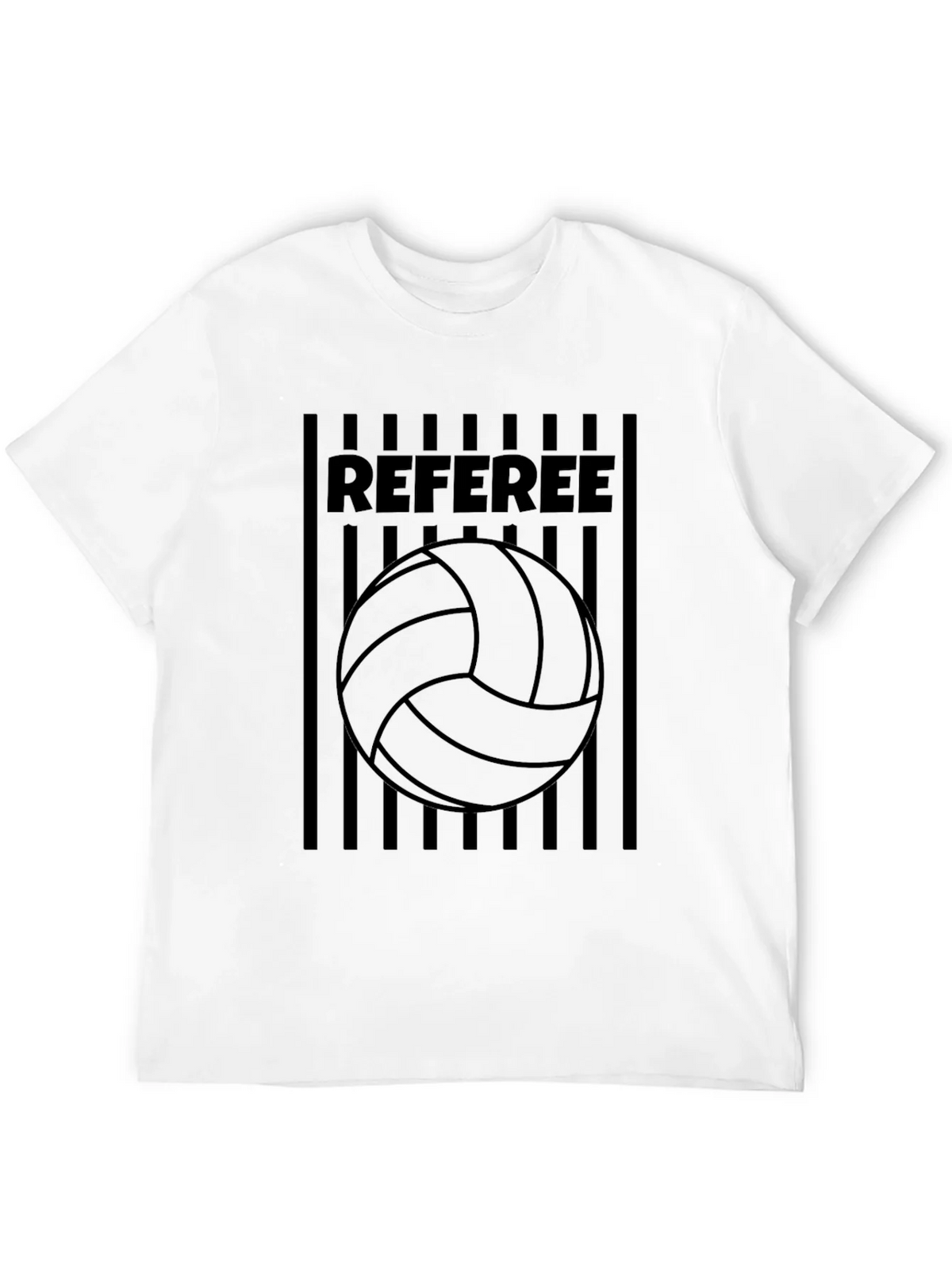 Referee Volleyball T-Shirt - Black Graphic Tee product image 11