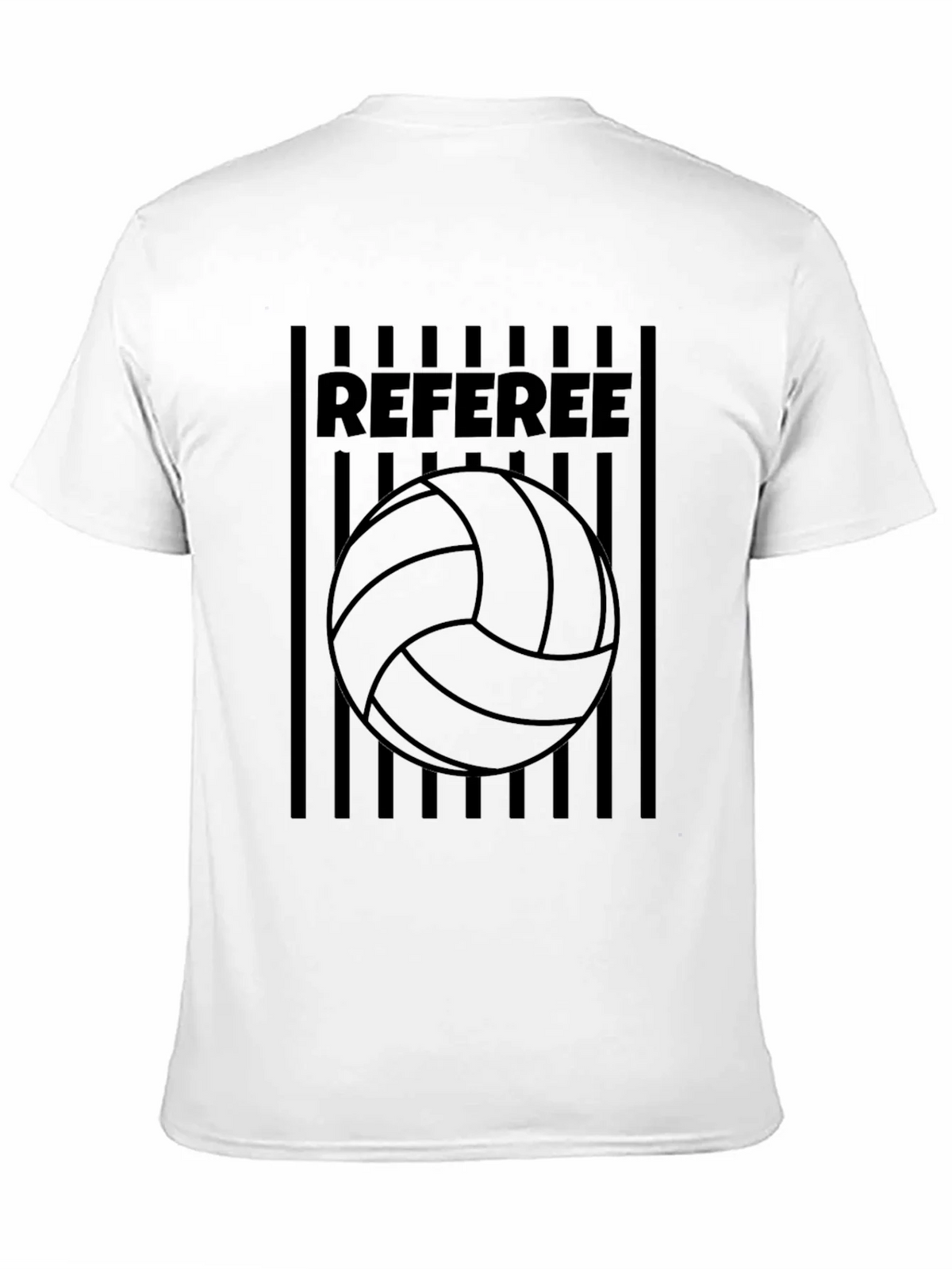 Referee Volleyball T-Shirt - Black Graphic Tee product image 10