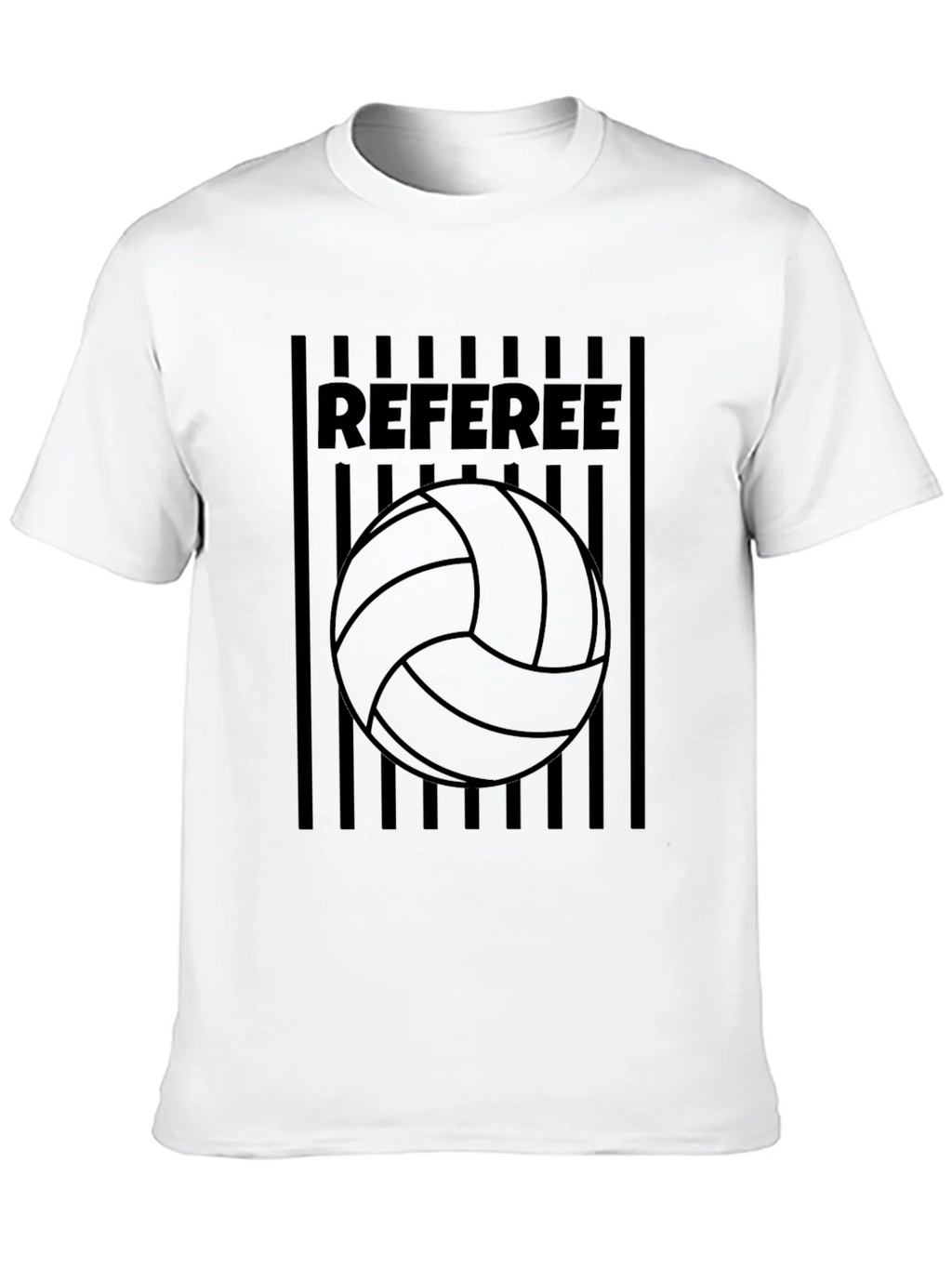 Referee Volleyball T-Shirt - Black Graphic Tee product image 9