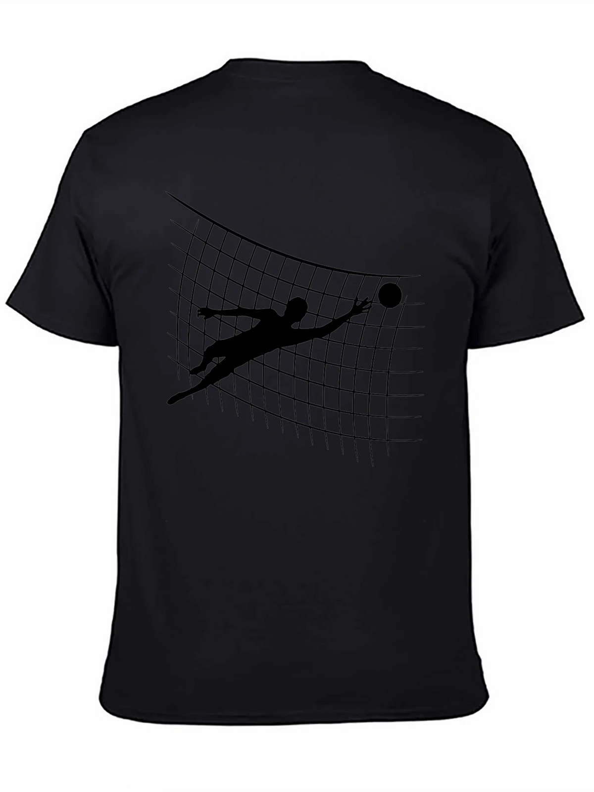Volleyball Silhouette Graphic Tee - Black product image 4