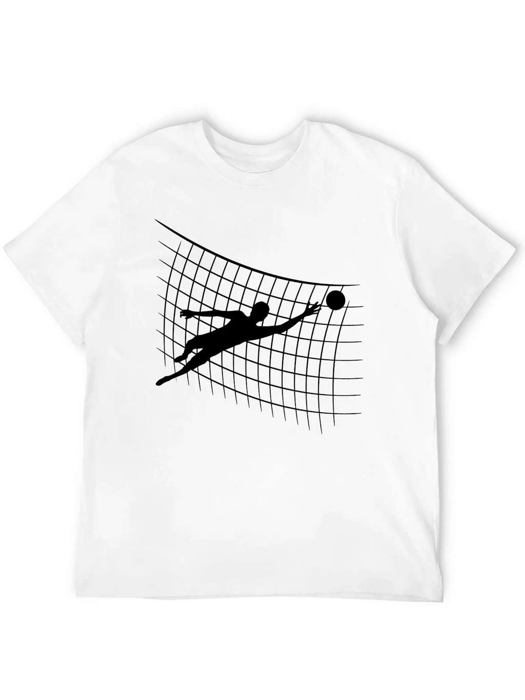 Volleyball Silhouette Graphic Tee - Black product image 11