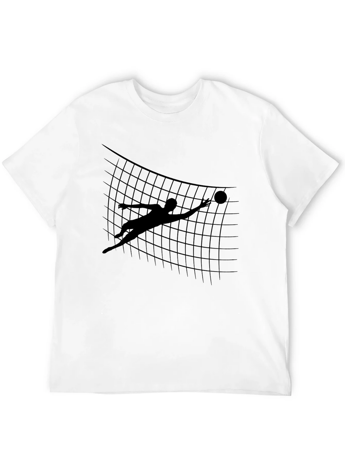 Volleyball Silhouette Graphic Tee - Black product image 11