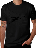 Volleyball Silhouette Graphic Tee - Black product image 1