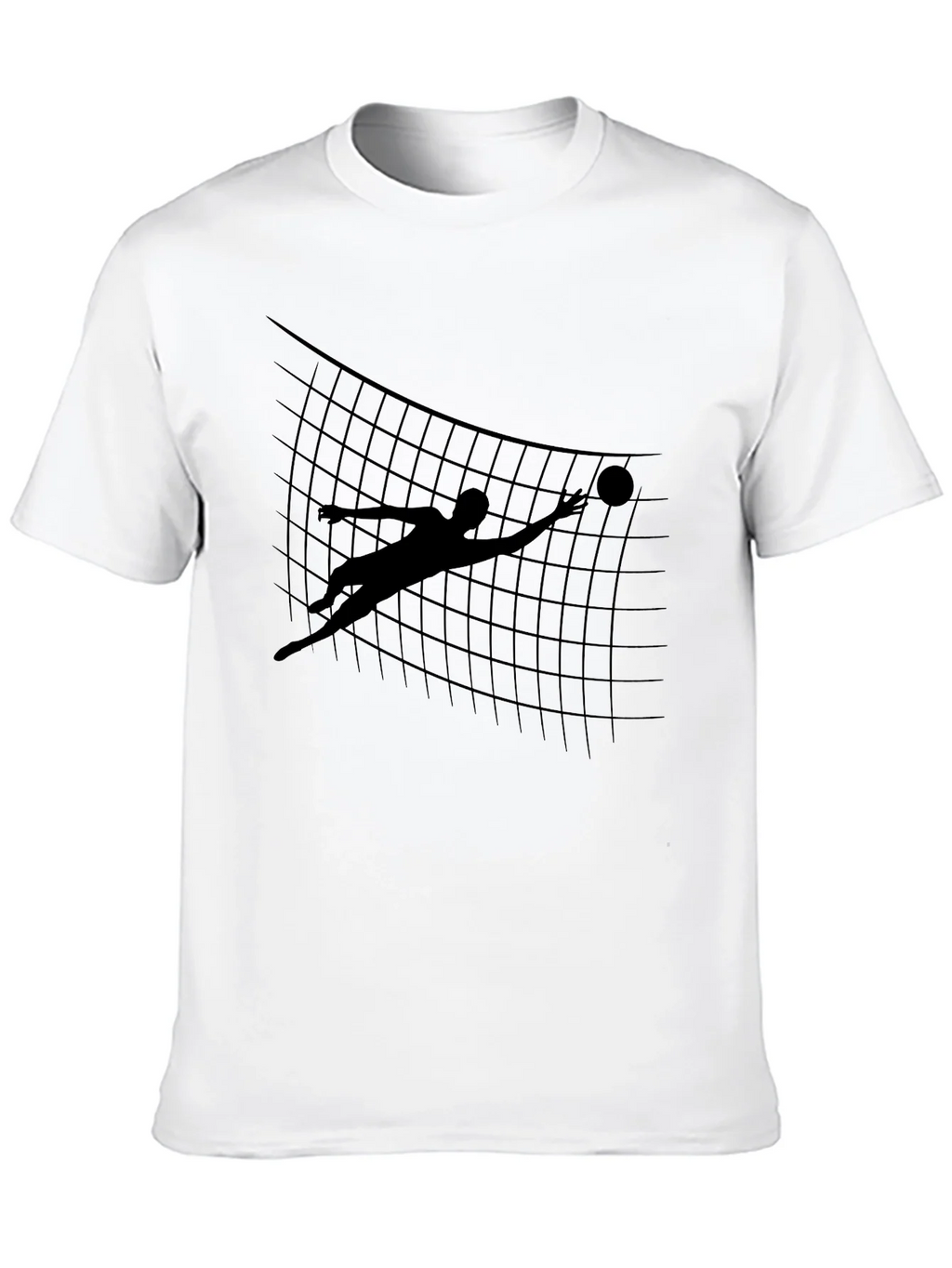 Volleyball Silhouette Graphic Tee - Black product image 9
