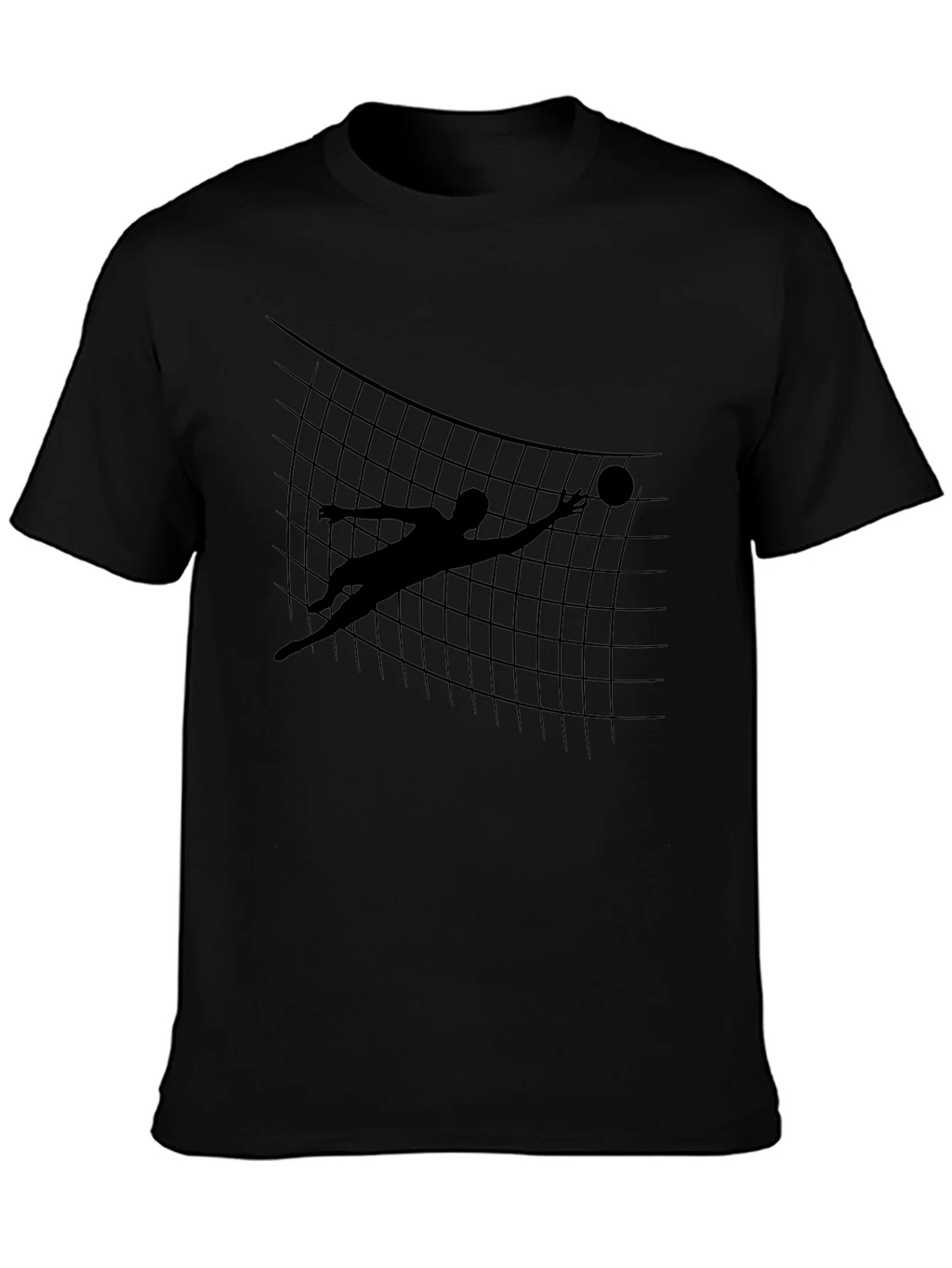 Volleyball Silhouette Graphic Tee - Black product image 3