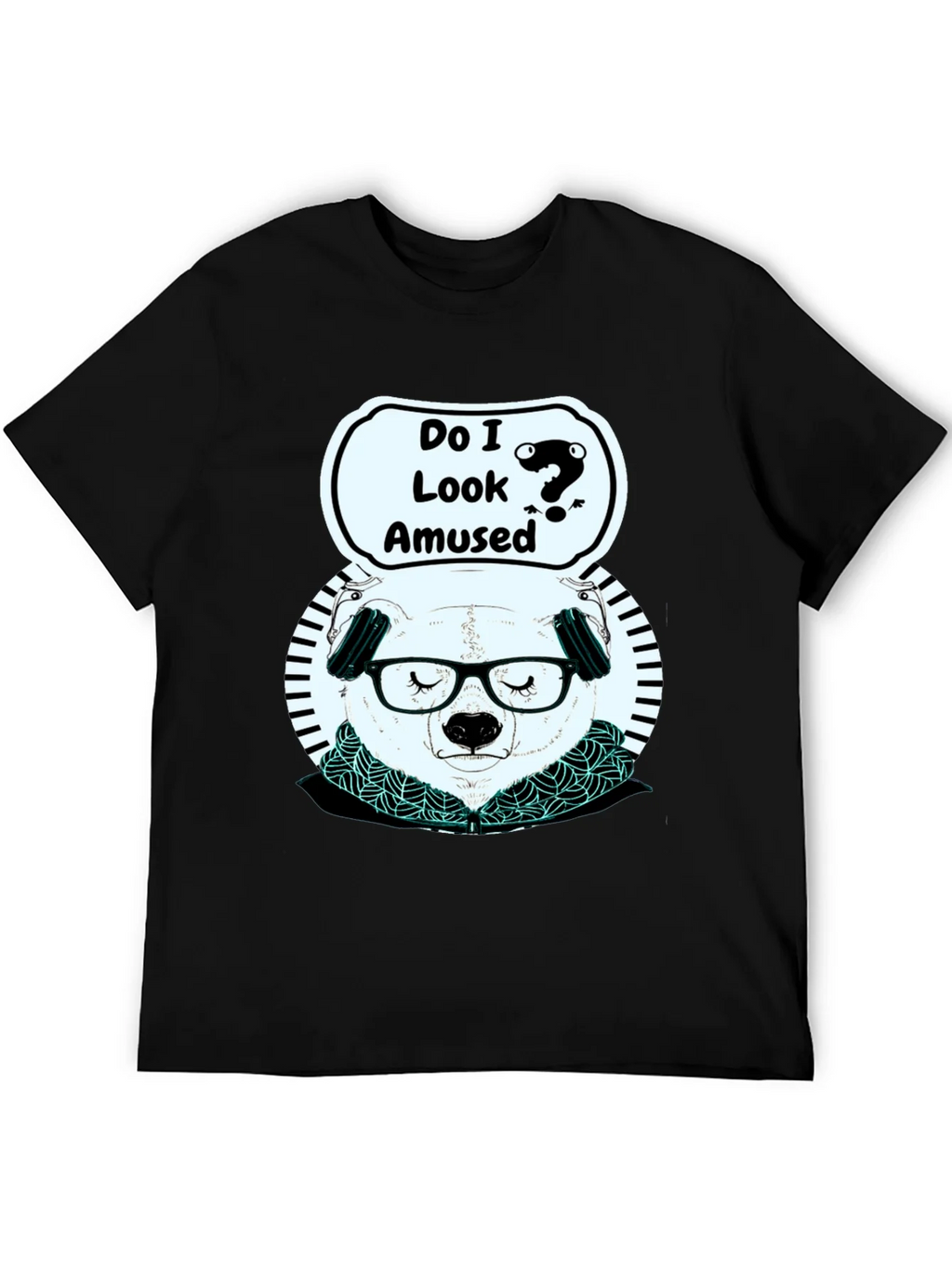 Amused Panda Graphic T-Shirt product image 5