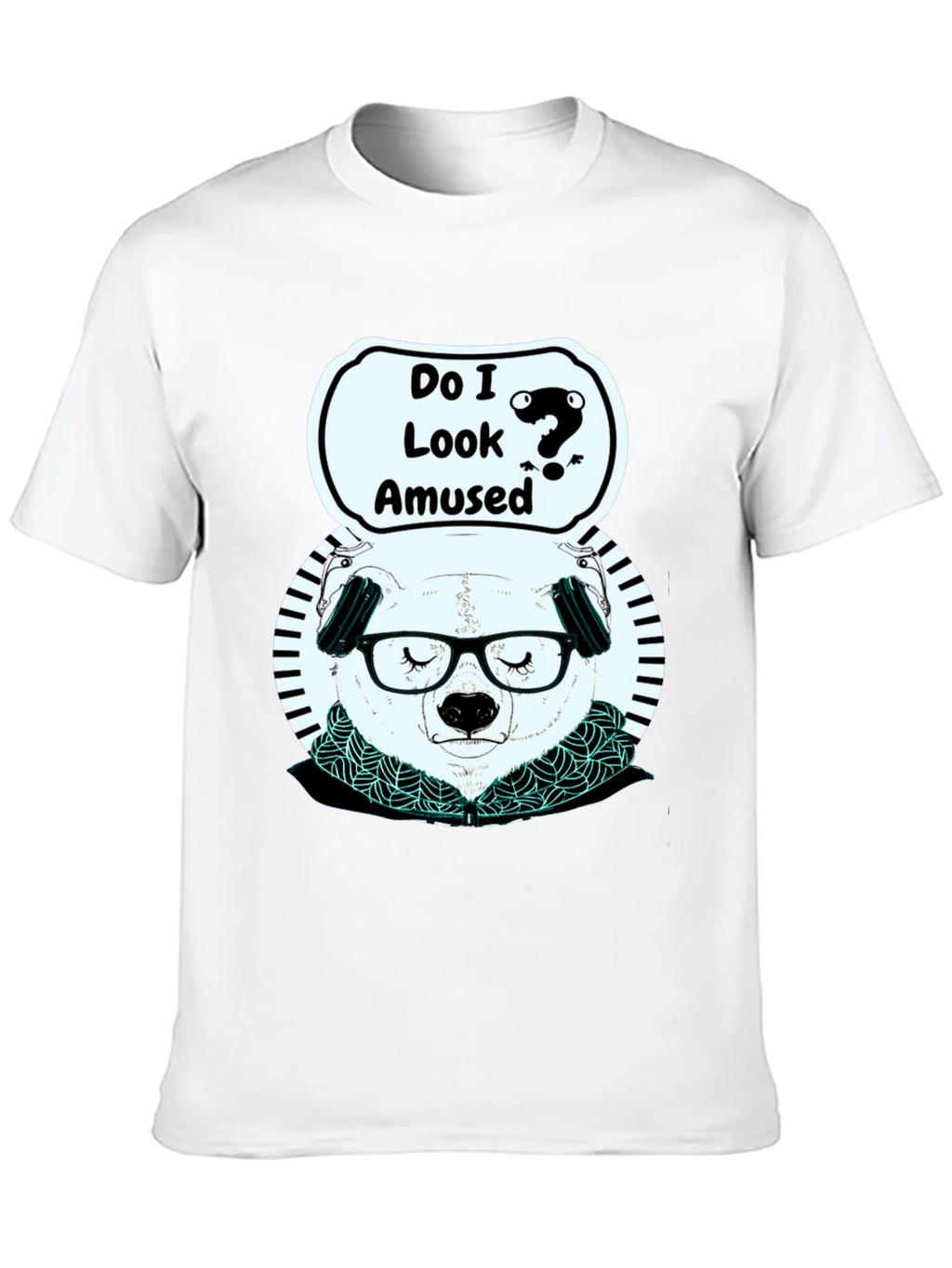 Amused Panda Graphic T-Shirt product image 9