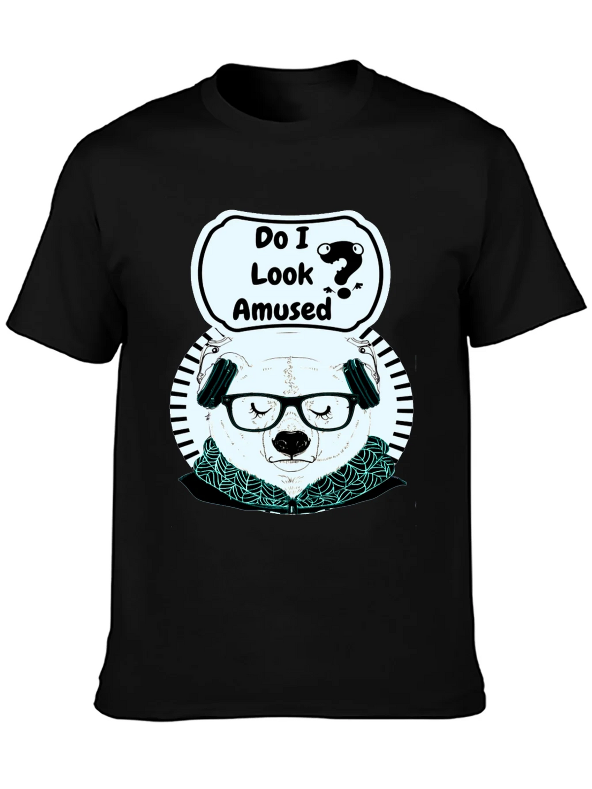 Amused Panda Graphic T-Shirt product image 3