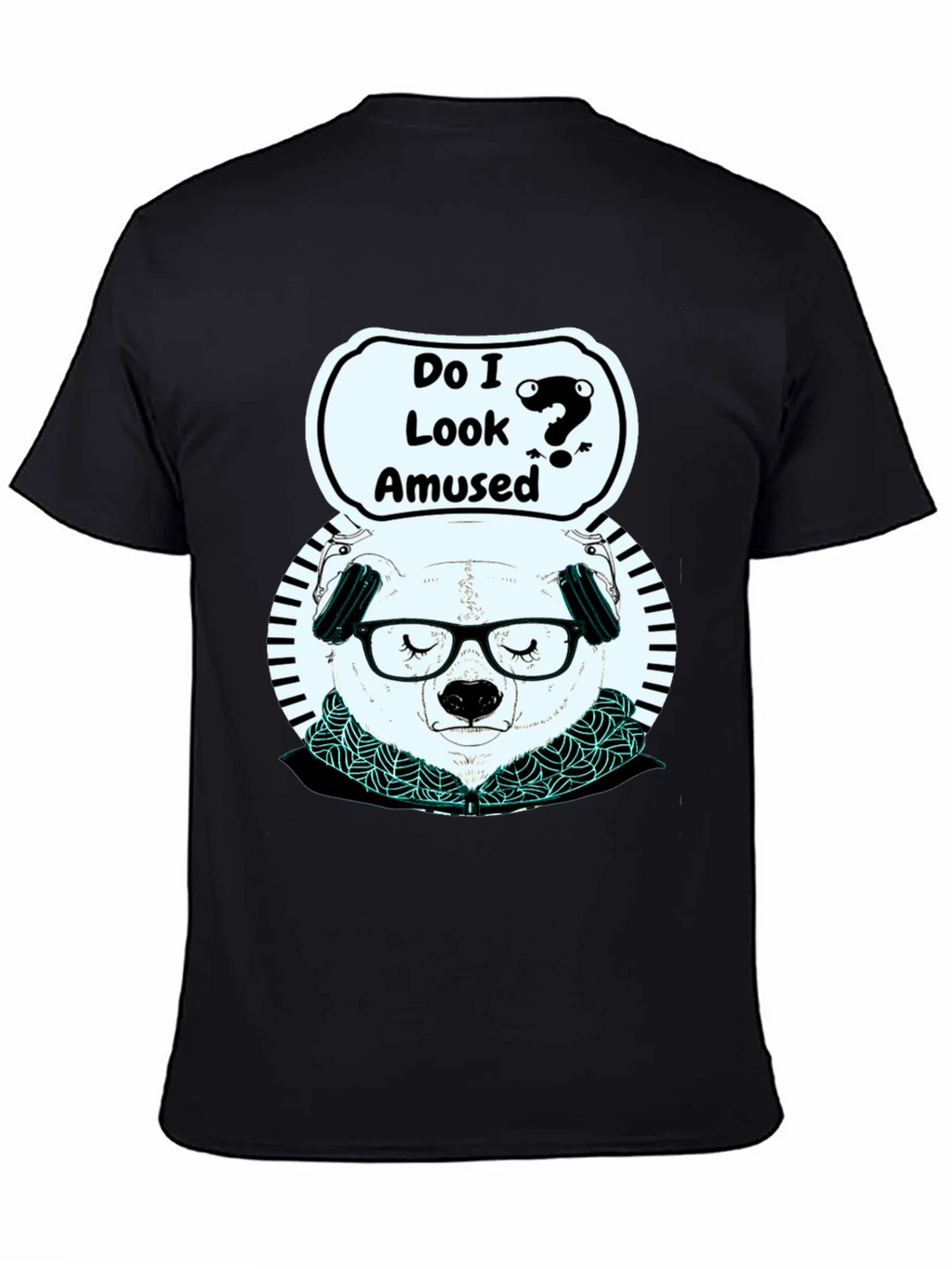 Amused Panda Graphic T-Shirt product image 4