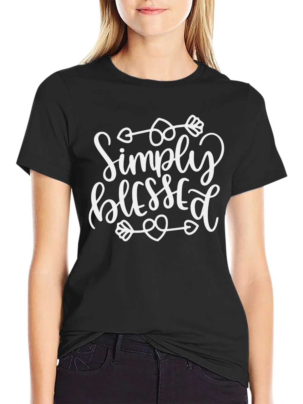 Simply Blessed Black Tee product image 2