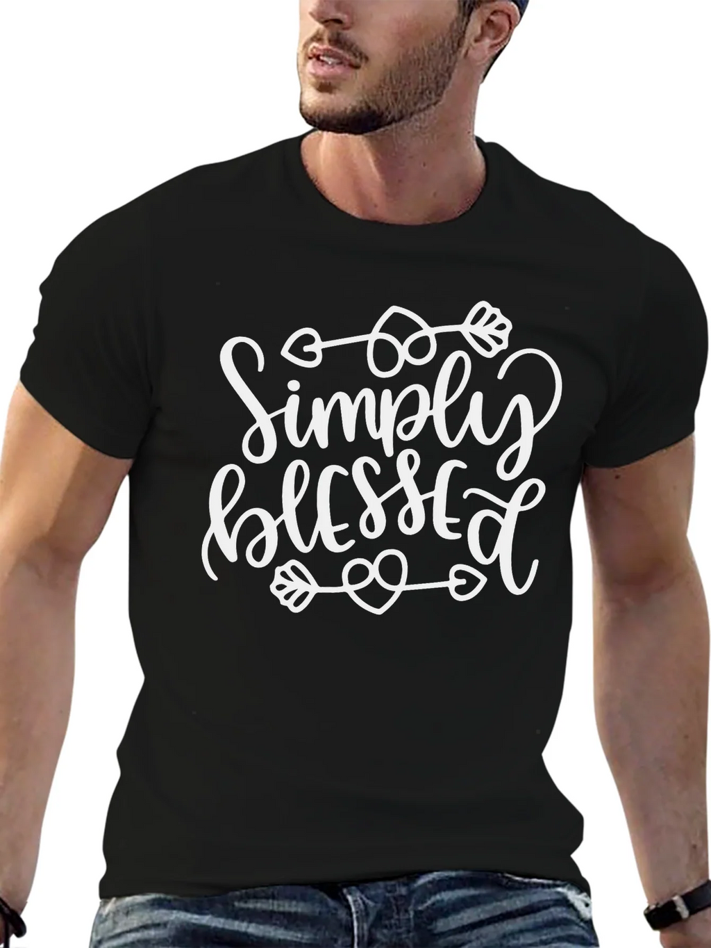 Simply Blessed Black Tee product image 6