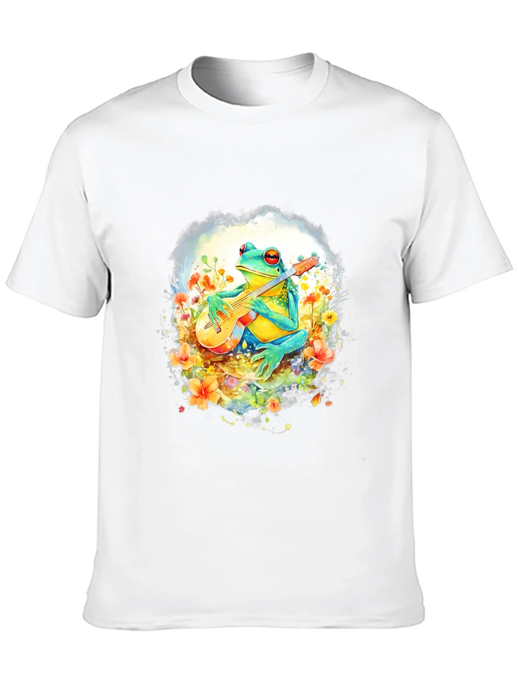 Frog Guitarist T-Shirt - Musical Amphibian Tee product image 9