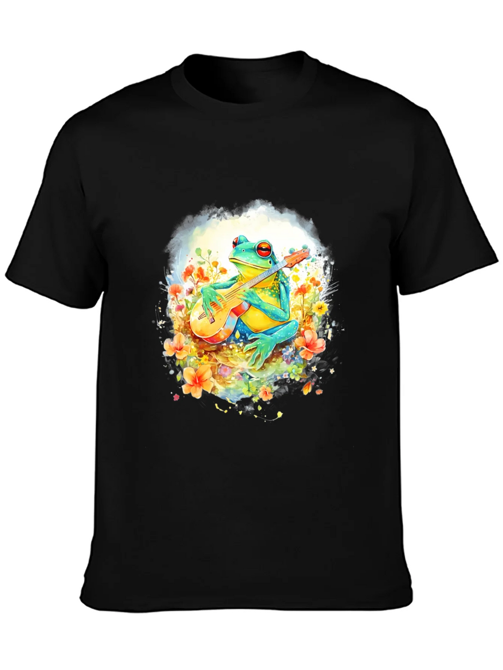 Frog Guitarist T-Shirt - Musical Amphibian Tee product image 3