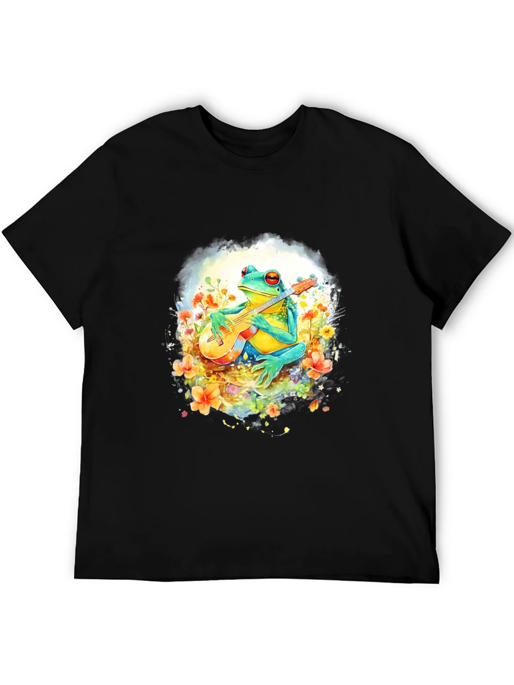 Frog Guitarist T-Shirt - Musical Amphibian Tee product image 5