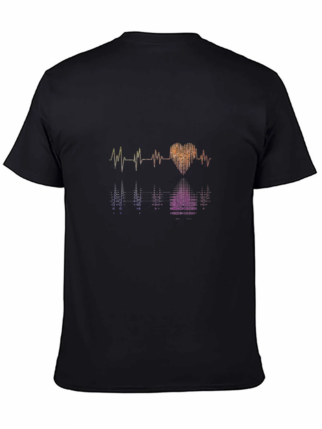 Heartbeat Graphic Tee - Stylish Black Cotton T-Shirt product image 4