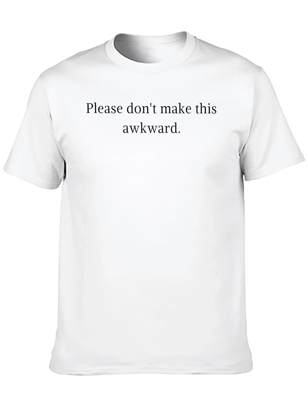 Awkward Statement Tee - Soft Black Crew Neck product image 9